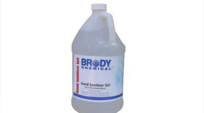 Gallon jug of Brody Chemical's Hand Sanitizer Gel