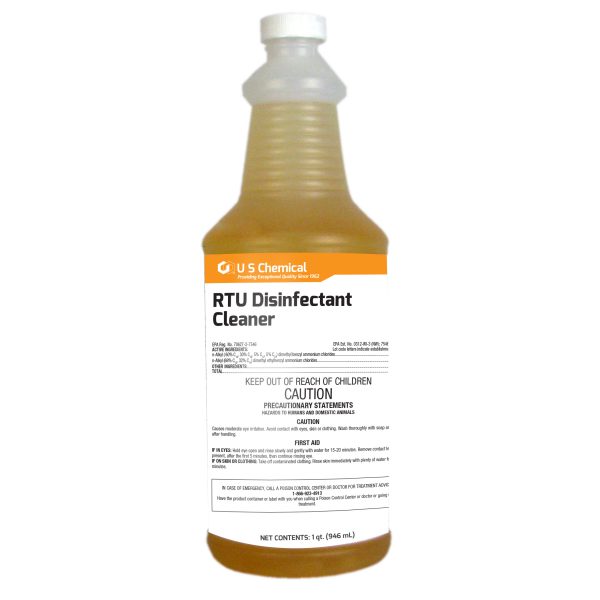 1 quart bottle of Brody Chemical RTU Disinfectant cleaner